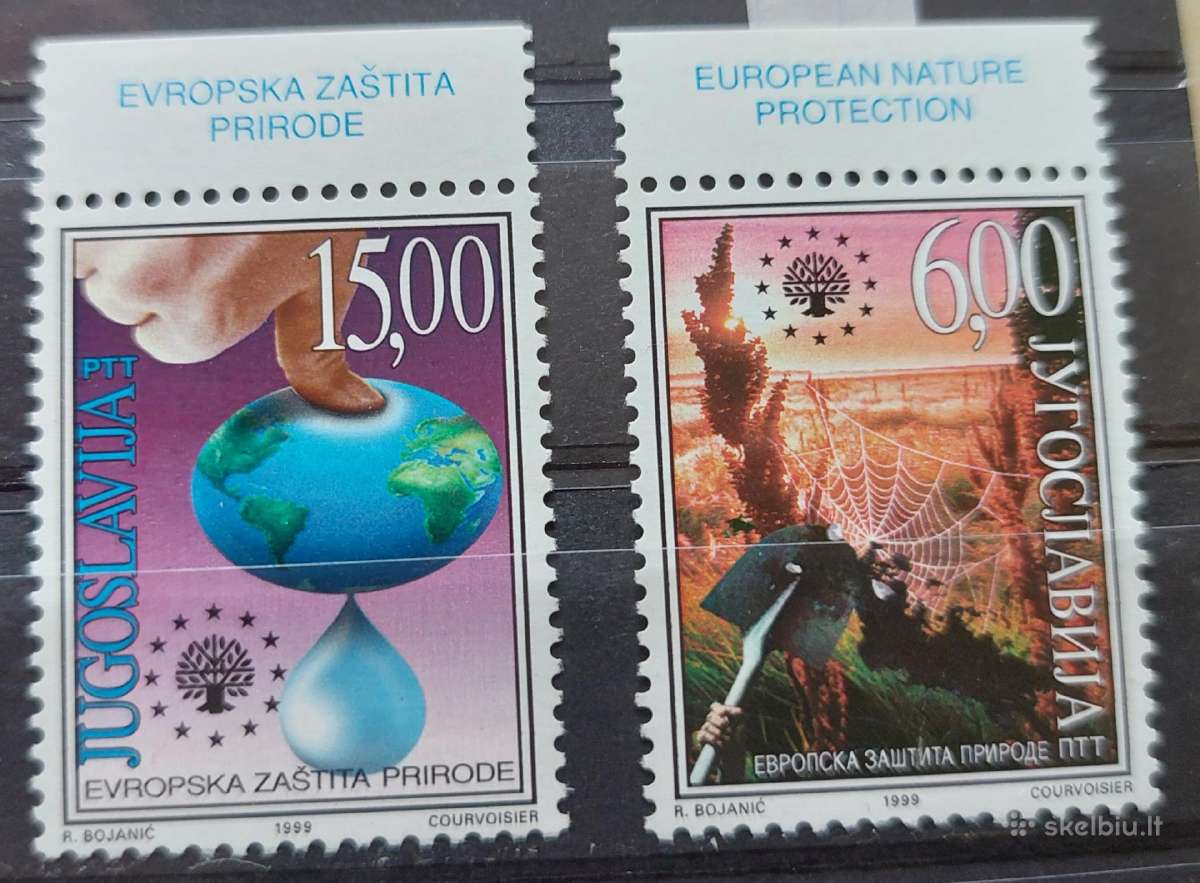 Jugoslavija 1999 gamta,švarus, Michel 2912-2913