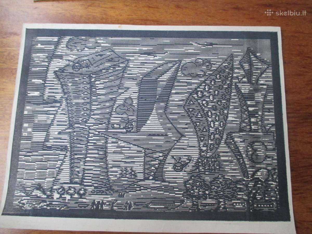 Stasys Povilaitis. Grafika kosmoso tema 2. - nuotraukos Nr. 2