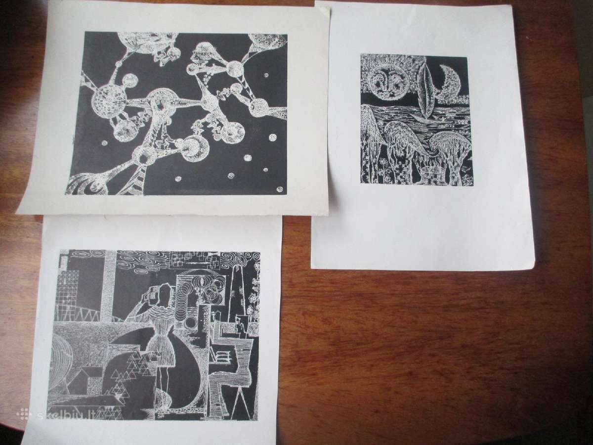 Stasys Povilaitis. Grafika kosmoso tema 3.