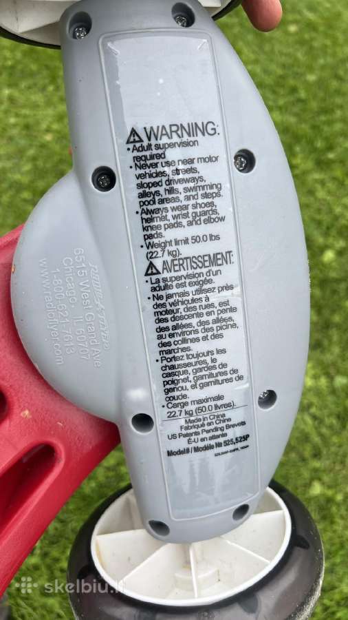 Radio Flyer vaikiškas paspirtukas, iki 22,7 kg. - nuotraukos Nr. 3