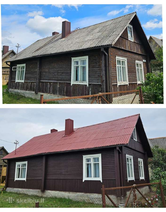 Medinių-dekoro Fasadų dažymas-stogų Dažymas! - nuotraukos Nr. 7