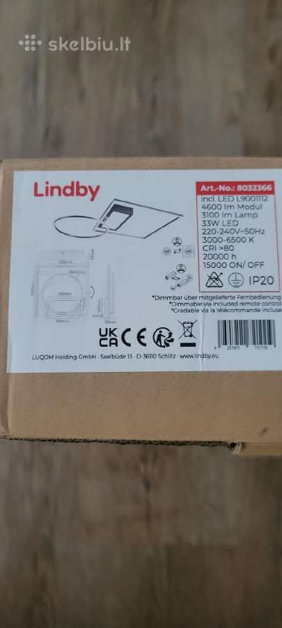 Lindby LED lubinis šviestuvas - nuotraukos Nr. 4