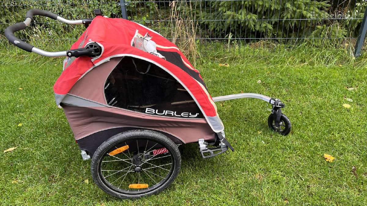 Burley Design Solo dviračio priekada vaikams+ratas - nuotraukos Nr. 6