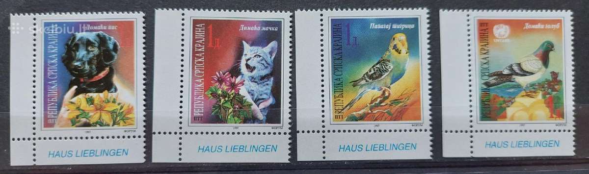 Serbų Krajinos Respublika 1997 fauna,švarus, Miche