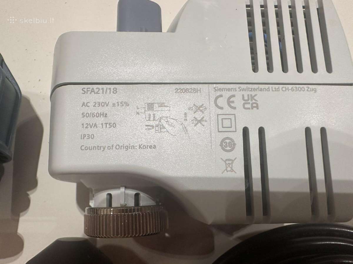 Siemens Sfa21/18 elektrinis vožtuvas - nuotraukos Nr. 2