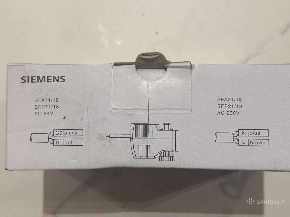 Siemens Sfa21/18 elektrinis vožtuvas - nuotraukos Nr. 9