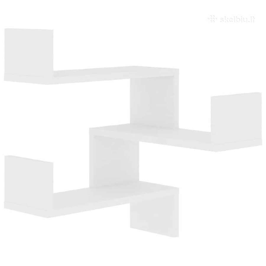 Sieninė kampinė lentyna, ąžuolo spalvos - nuotraukos Nr. 4