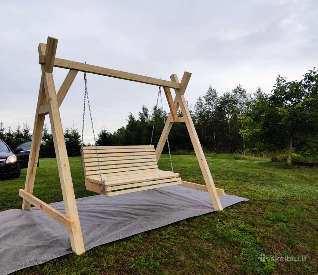 Lauko supynės,suolai, šunio būdos. - nuotraukos Nr. 11