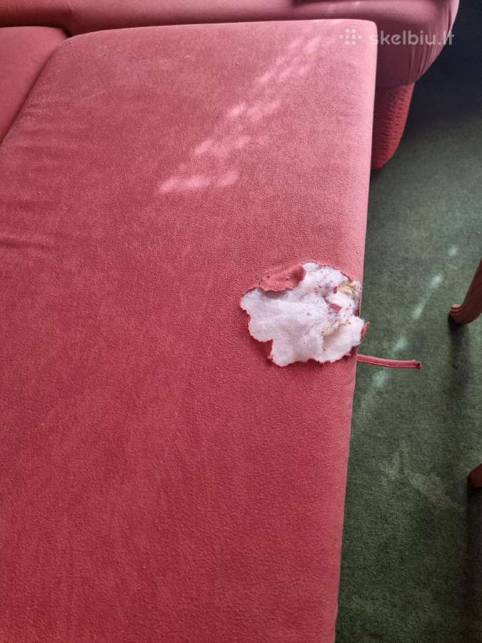 Kampinė miegama sofa su pintais porankiais - nuotraukos Nr. 5