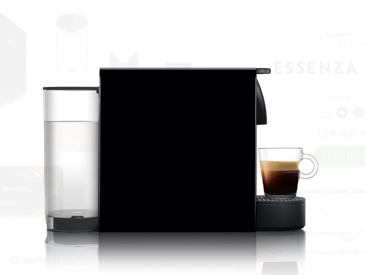 Kavos aparatas Nespresso Essenza Mini, juodas - nuotraukos Nr. 4