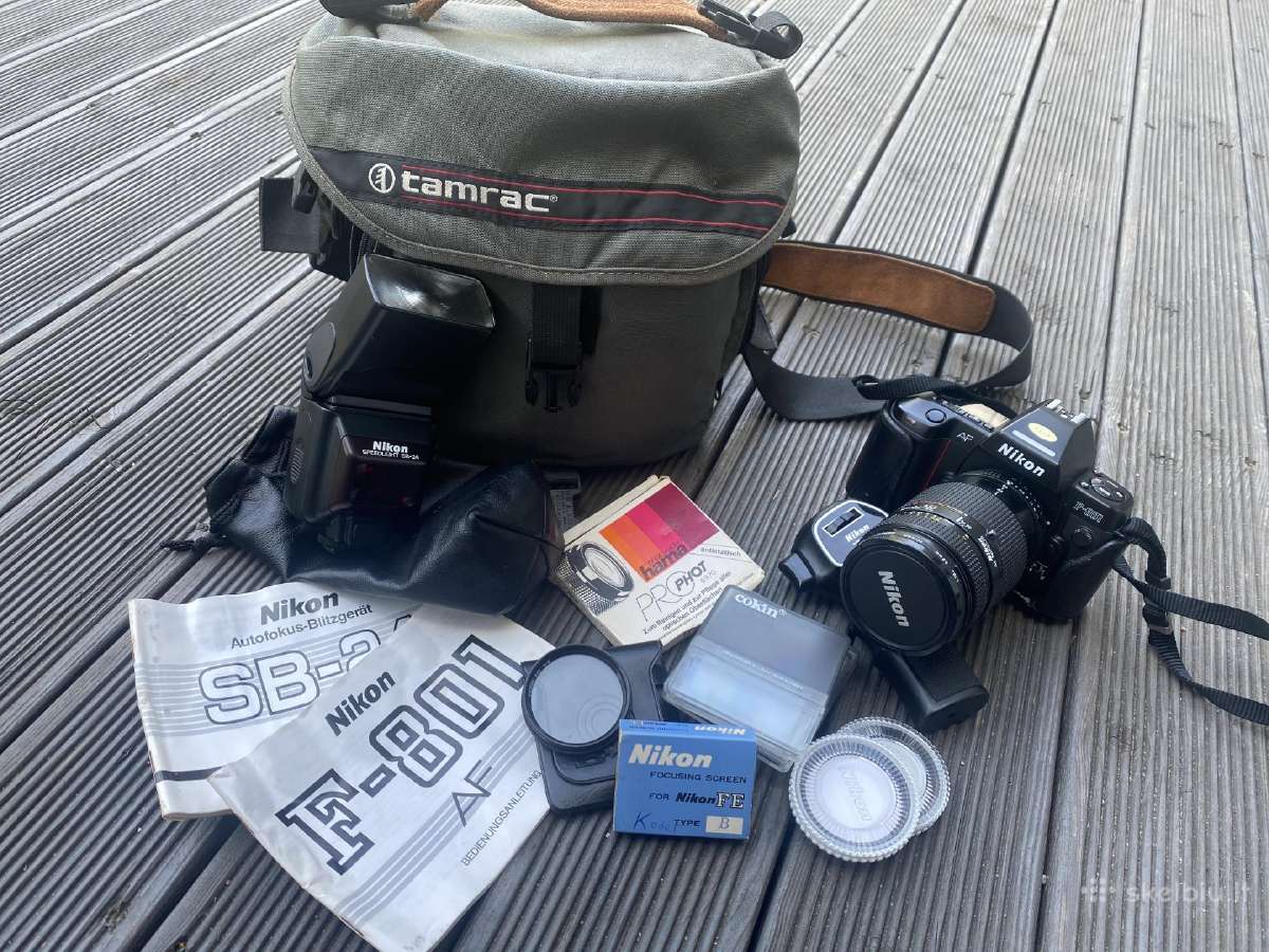 Nikon F801 komplektas!