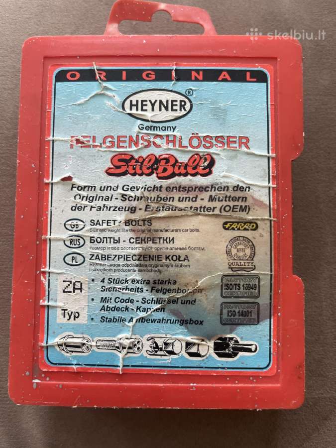 Slapti varžtai ratams, Heyner, modelis Stil Bull.