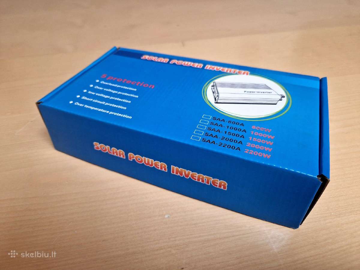 2000w įtampos keitiklis–inverteris iš 12v į 220v - nuotraukos Nr. 6