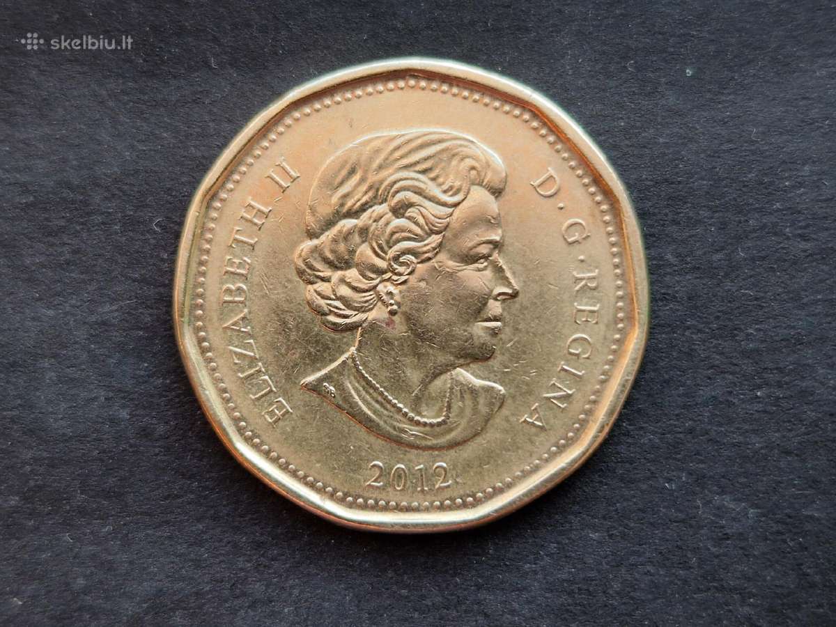 Kanados 1 dolerio nominalo moneta 2012 m. - nuotraukos Nr. 2