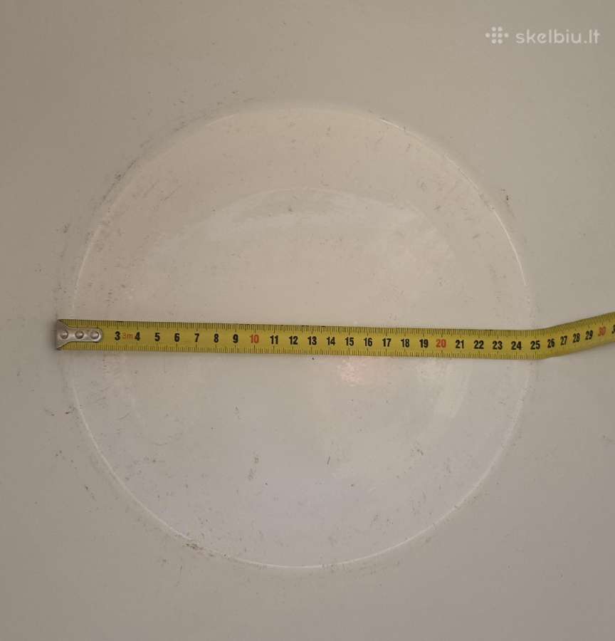 Didelis - 36cm. keraminis baltas vazonas - nuotraukos Nr. 4