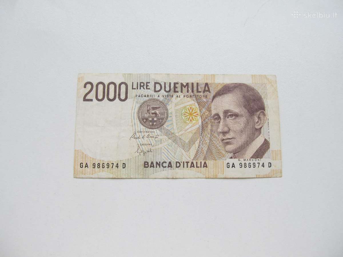 2000 lyru , Italija , 1990