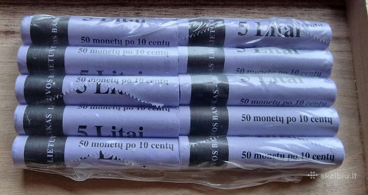 Parduodami litų ir centų bankiniai ritinėliai! - nuotraukos Nr. 2