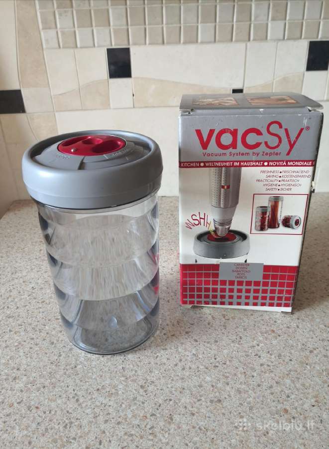 Vacsy stiklinis indas vakumavimui 1ltr