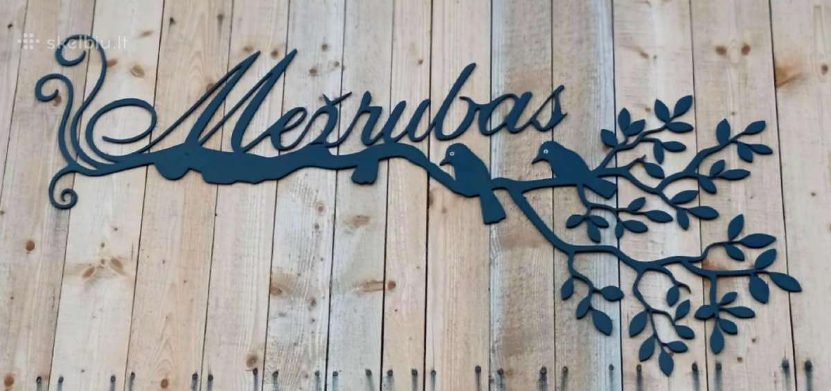 Namo numeriai, gatvių pavadinimai iš metalo - nuotraukos Nr. 3