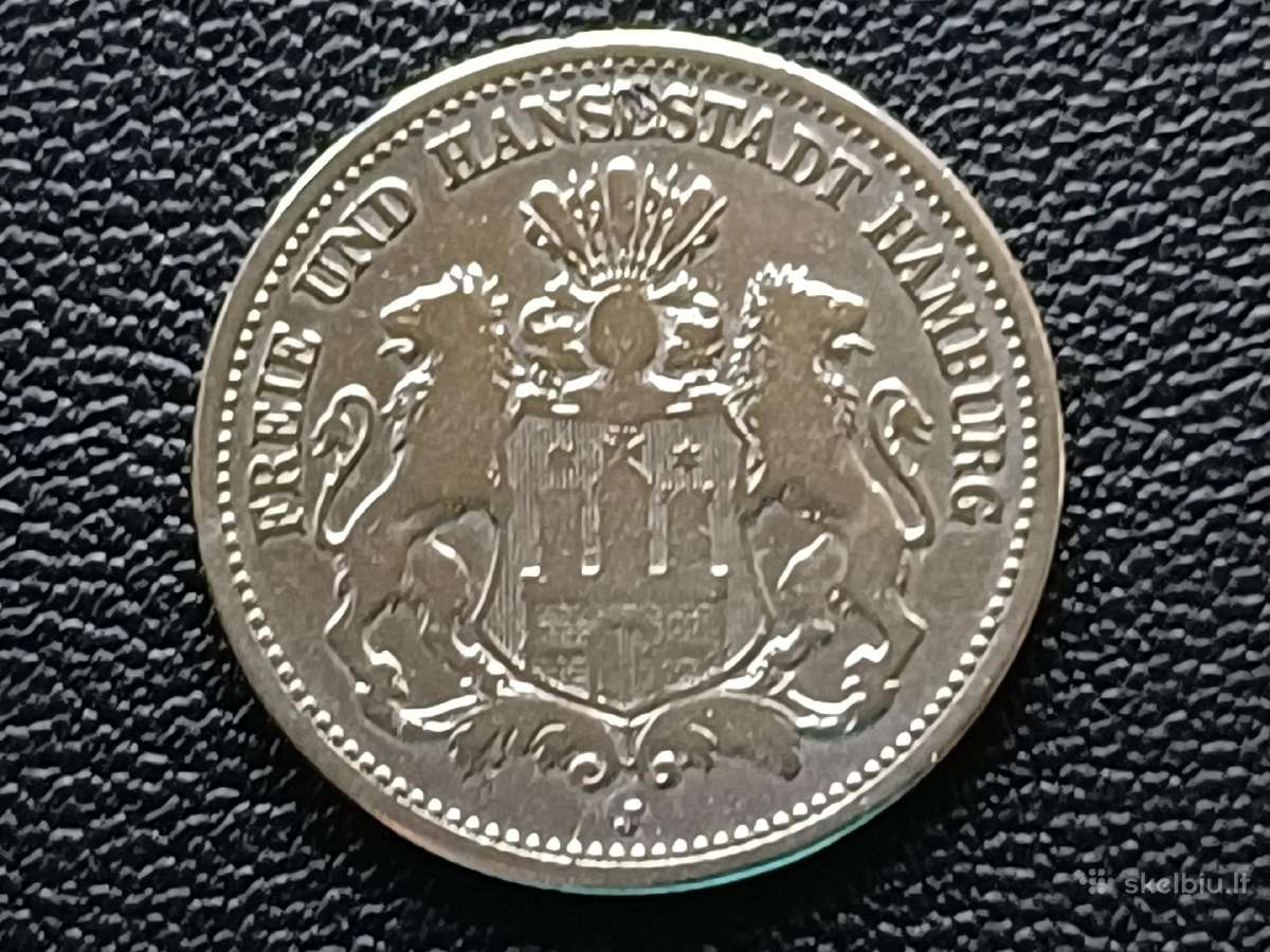 (181) 2 markes 1876m. Vokietija sidabras