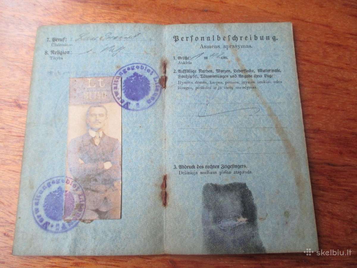 1917 m. Pasas - nuotraukos Nr. 3
