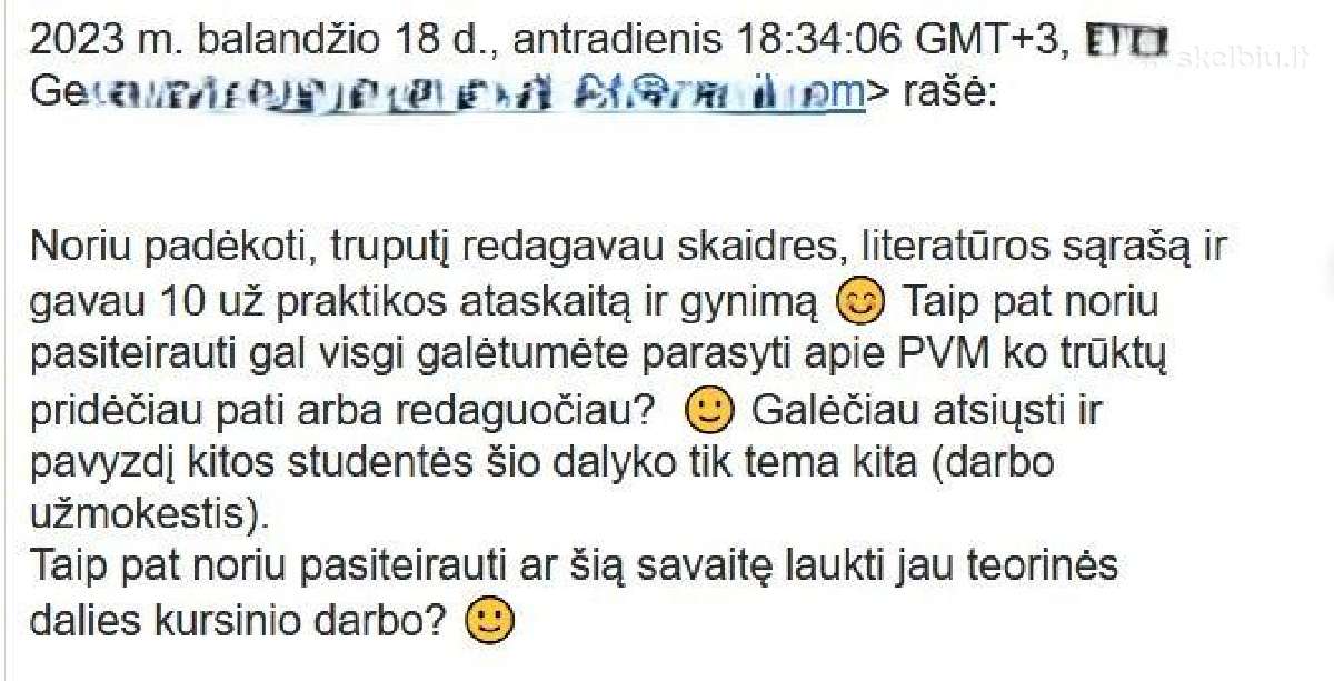 Profesionali pagalba studentams: atsiliepimai - nuotraukos Nr. 18