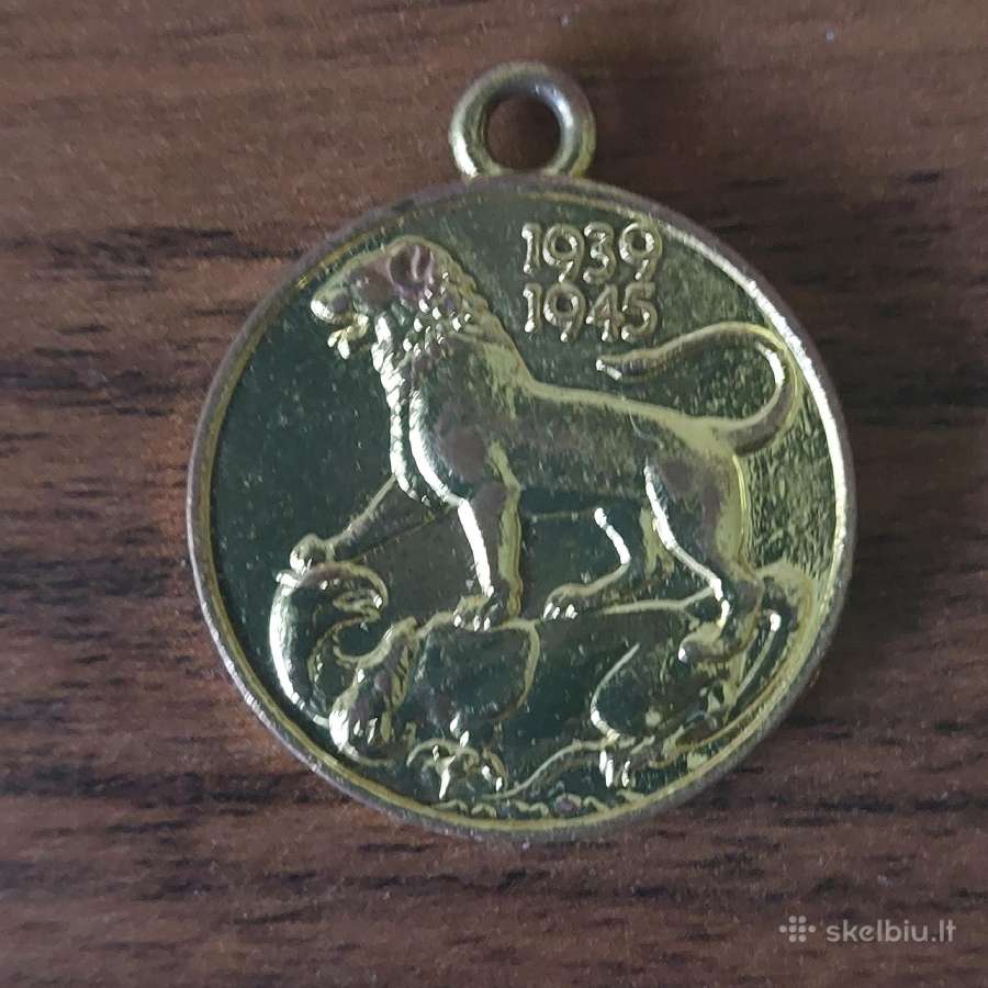 Angliškas medalis 1939 - 1945 - nuotraukos Nr. 2