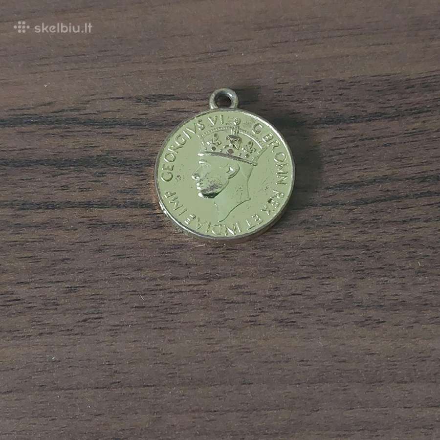 Angliškas medalis 1939 - 1945 - nuotraukos Nr. 3