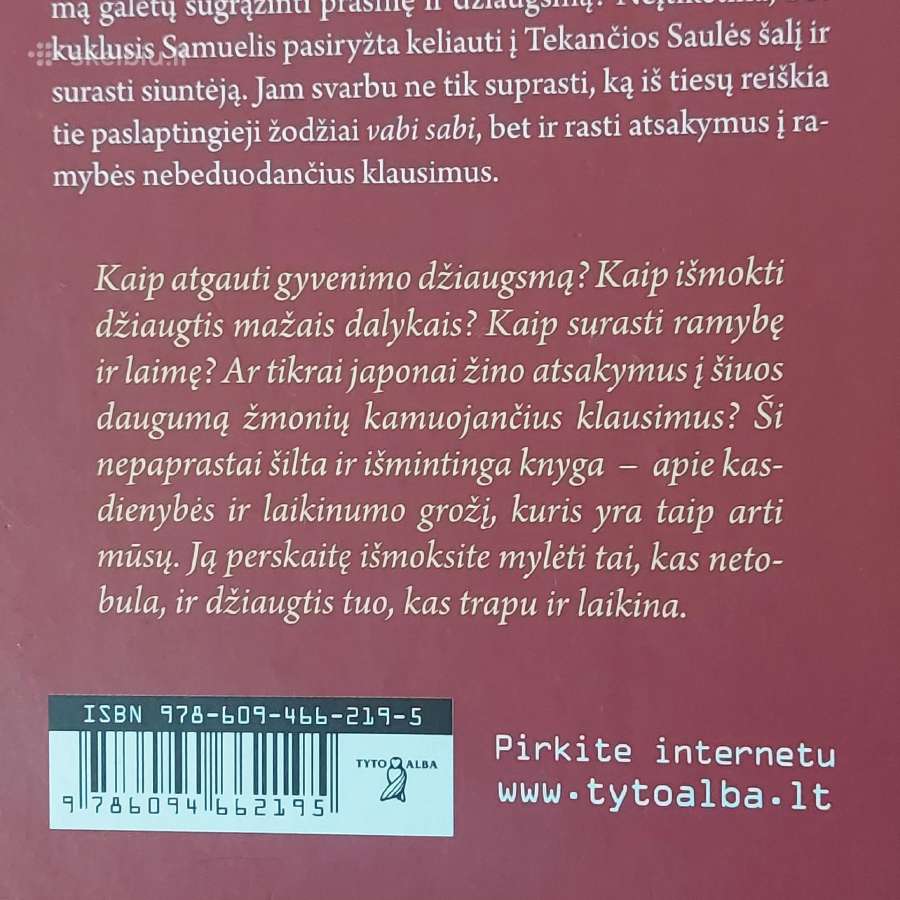 Francesc Miralles - knyga " Vabi Sabi ". - nuotraukos Nr. 6