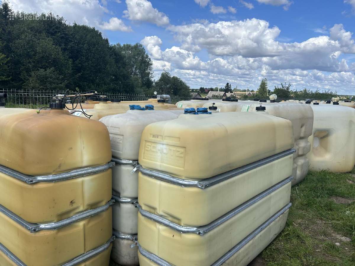 Talpos, bačkos skystam kurui vandeniui750-3000ltr