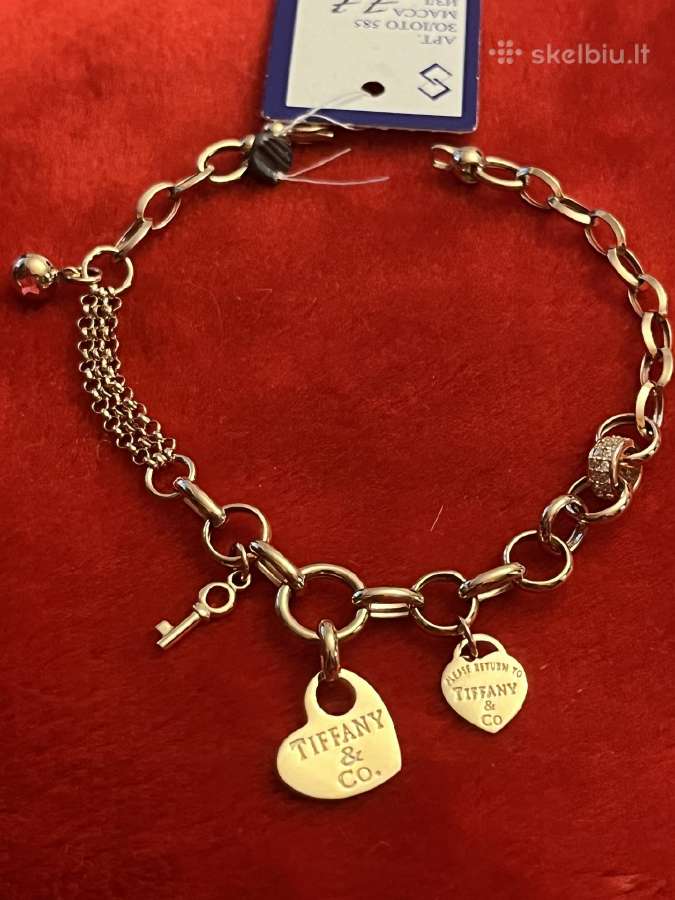 Išskirtinė auksinė Tiffany apyrankė - nuotraukos Nr. 5