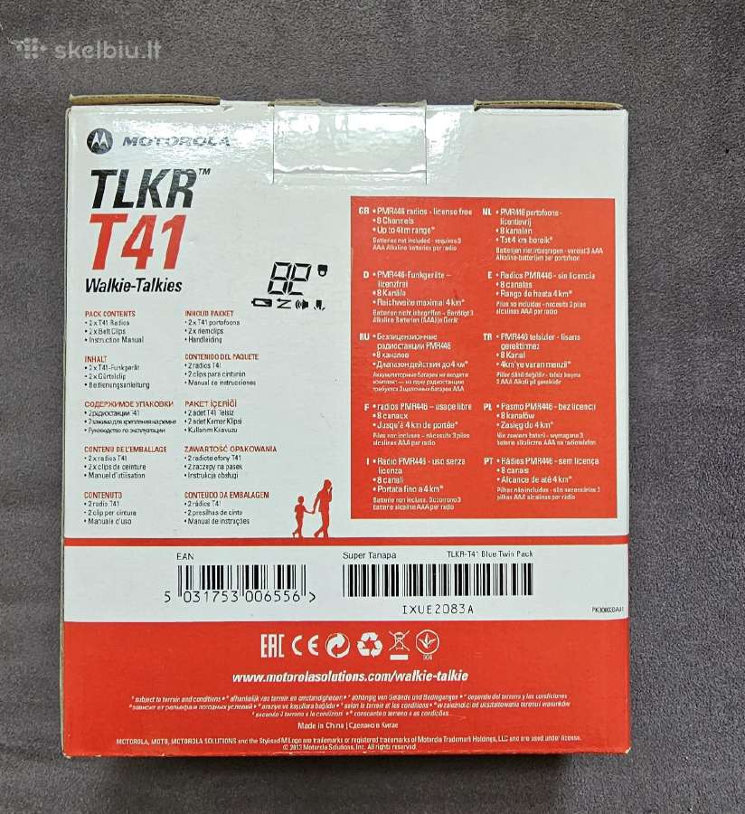 Racijos 2vnt Motorola Tlkr41 - nuotraukos Nr. 2