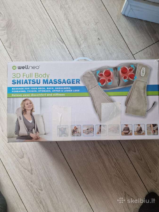 3D Shiatsu viso kūno masažuoklis