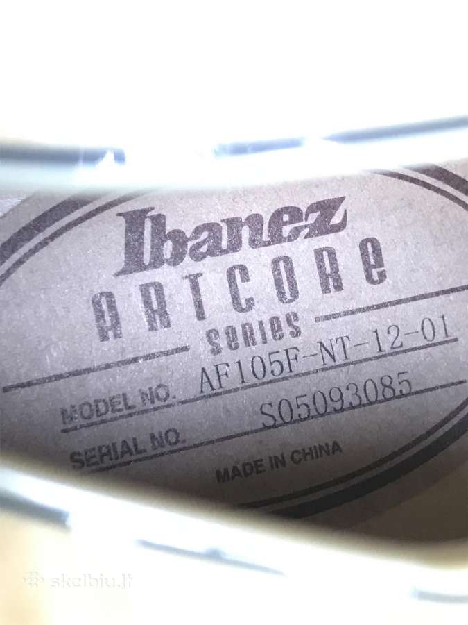 Ibanez Artcore Series Semi-acoustic gitara - nuotraukos Nr. 4