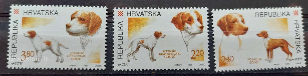 Kroatija 1995 šunis, švarus, Michel 311-313