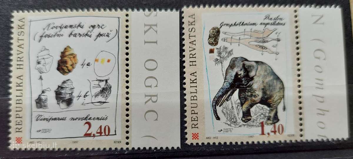 Kroatija 1997 , švarus, Michel 436-437