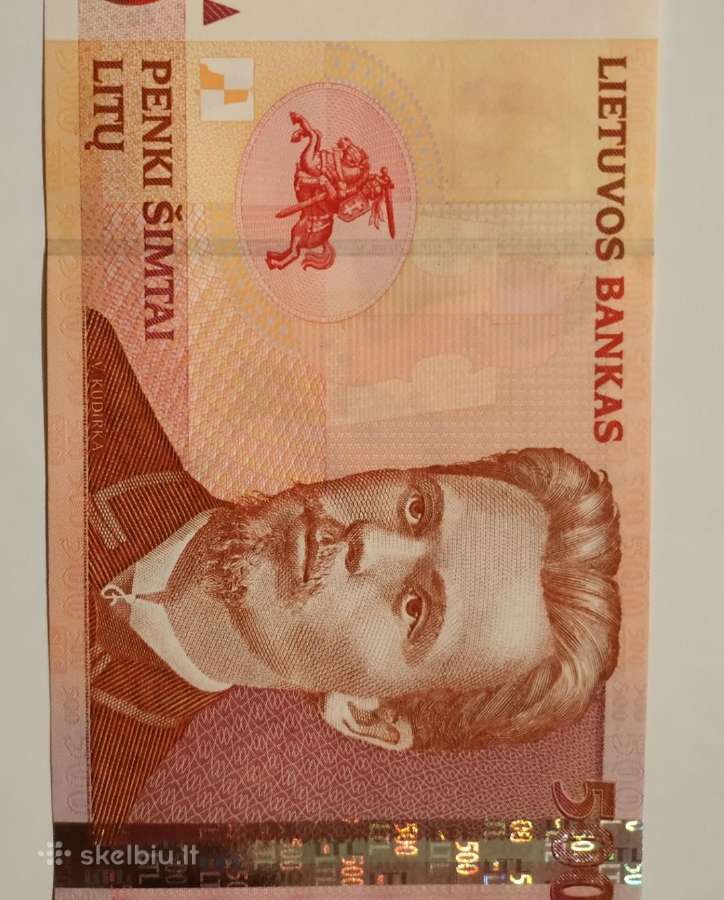 500 litų Retas! Serija Ab Unc