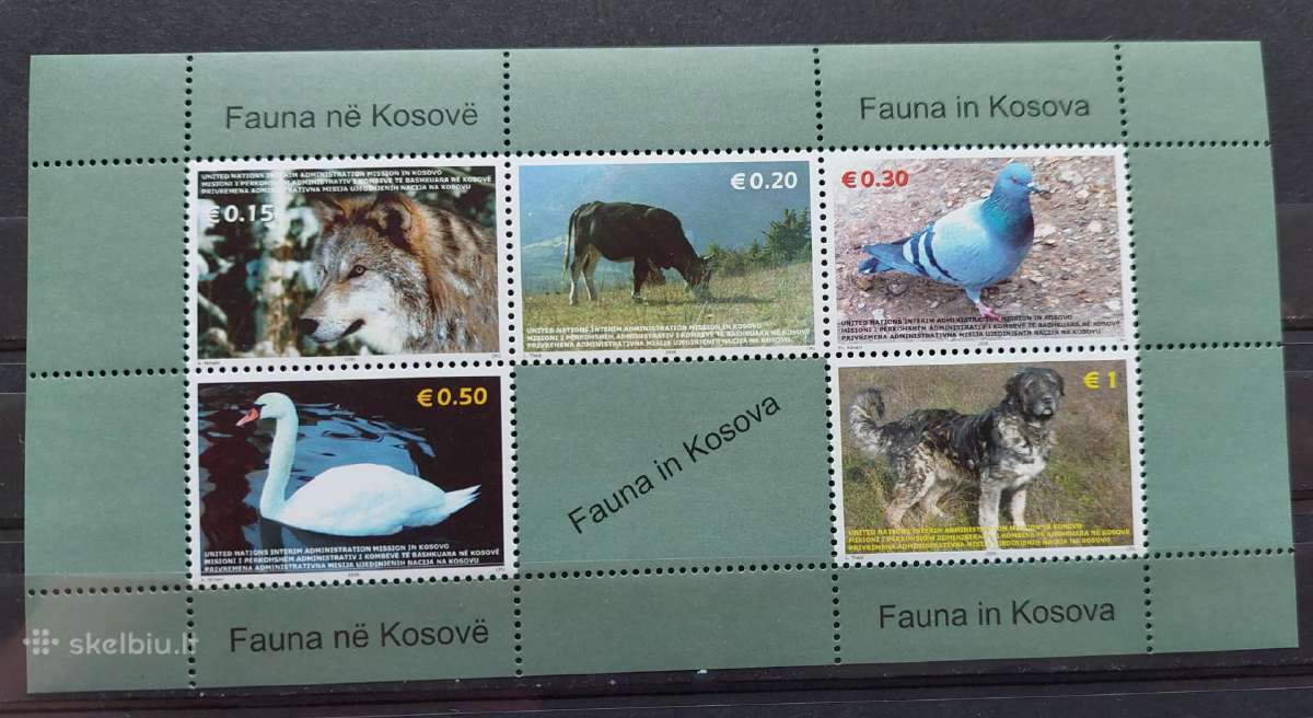 Kosovas 2006 fauna, švarus, Michel block 1