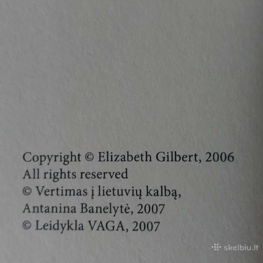 Elizabeth Gilbert - " Valgyk ,Melskis ,Mylėk " - nuotraukos Nr. 6