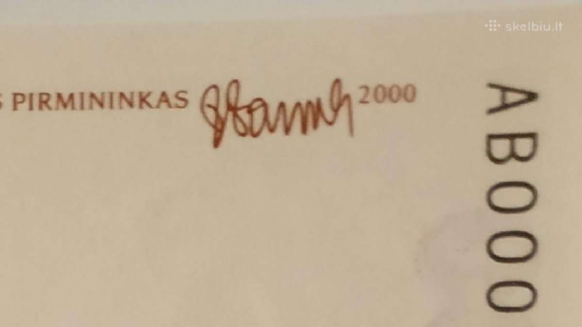 500 litų Retas! Serija Ab Unc - nuotraukos Nr. 2