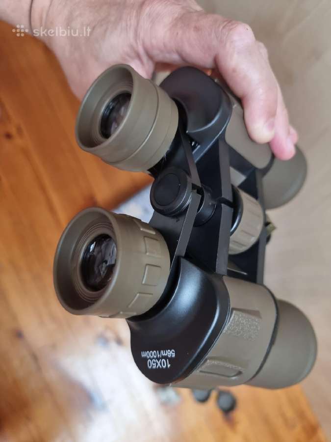 Nauji rimti, aukštos kokybės žiūronai 10x50 - nuotraukos Nr. 2