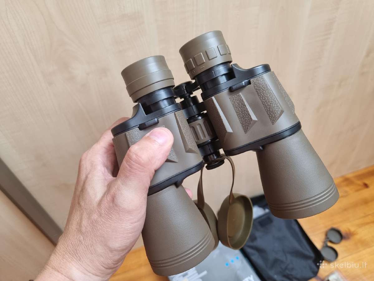 Nauji rimti, aukštos kokybės žiūronai 10x50 - nuotraukos Nr. 4