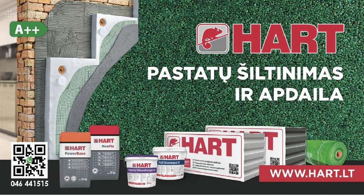 Fasadų apšiltinimo sistema Hart
