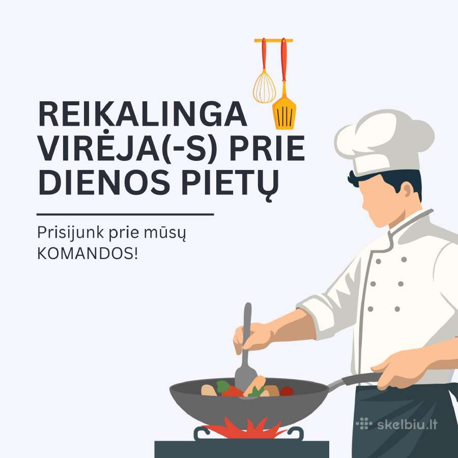 Ieškome maisto paruošėjos (-o)