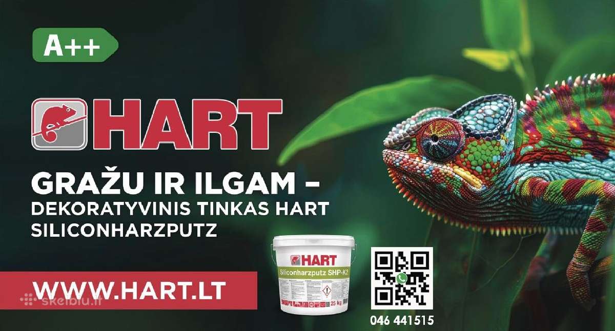 Hart dekoratyviniai tinkai ir apšiltinimo sistema