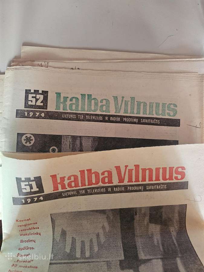 Antikvariniai laikraštis Kalba Vilnius - nuotraukos Nr. 2
