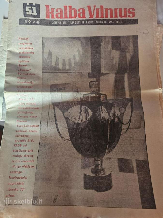 Antikvariniai laikraštis Kalba Vilnius - nuotraukos Nr. 3
