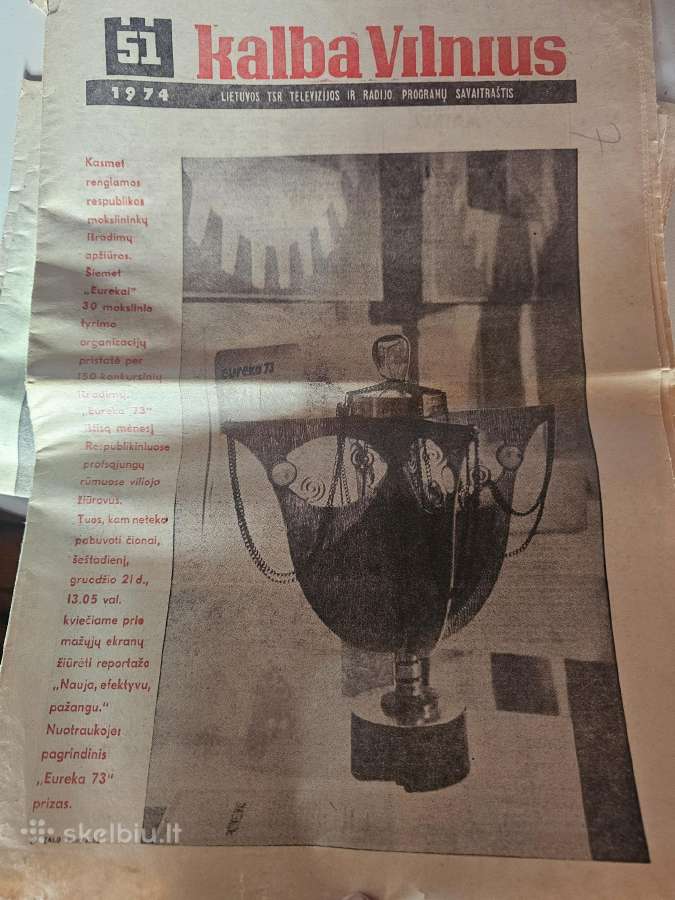 Antikvariniai laikraštis Kalba Vilnius - nuotraukos Nr. 4