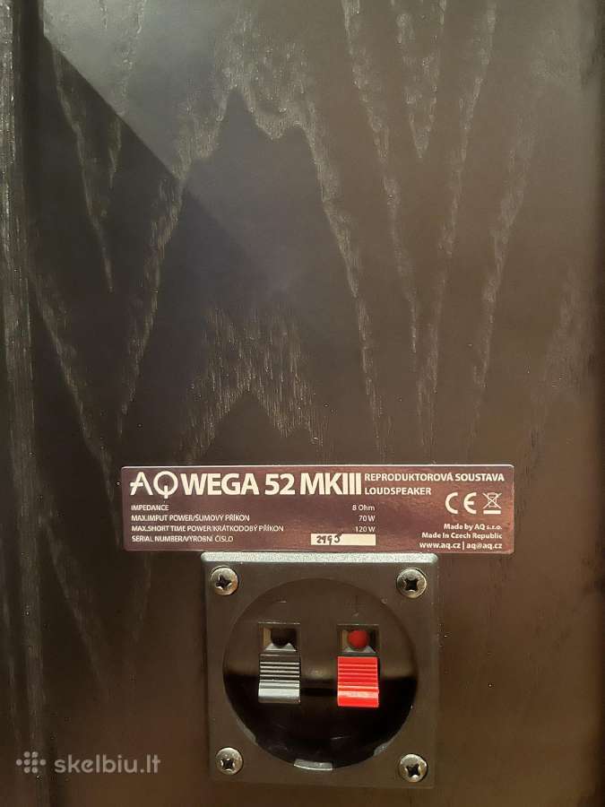 Parduodu Aq Wega 52 MkIII kompaktiškos kolonėlės - nuotraukos Nr. 5