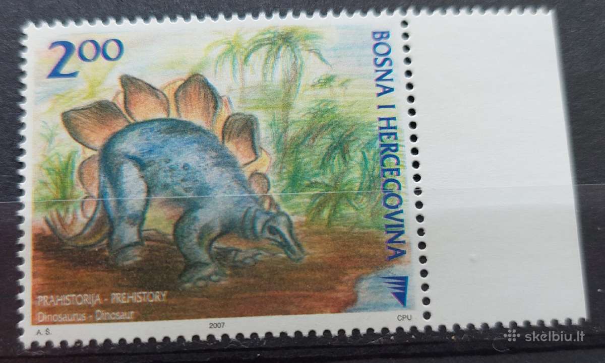Bosnija ir Hercegovina 2007 dinozauras, švarus, Mi